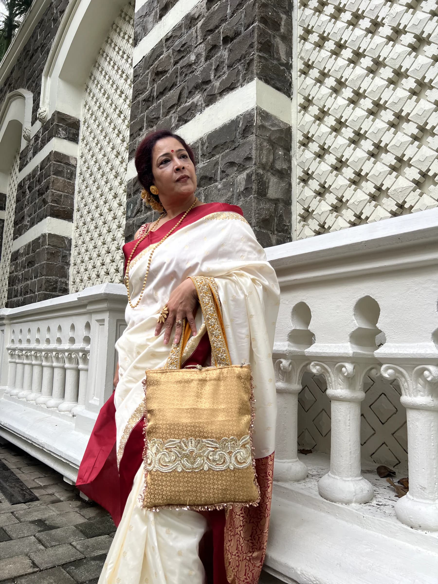Gold Viscose Brocade Jhola